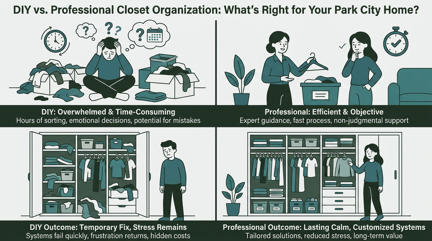 DIY vs. Pro Closet Organization: Park City Guide
